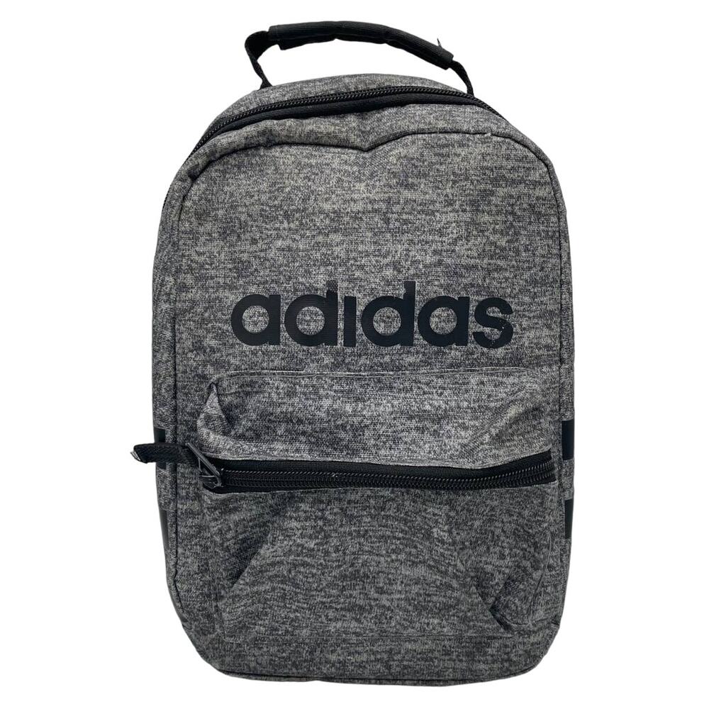 Adidas Santiago Insulated Lunch Bag, Unisex, Jersey Onix/Black - Keeps Food Cool